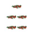 thumbnail image 3 of stanreset 1/2/3/5 Artificial Flower Plant Fake Vine Roses Simulation Rose Self-Assembly Party Balcony Garden Restaurant Living Room Garland Red 5PCS, 3 of 6