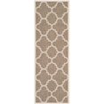thumbnail image 1 of Safavieh Courtyard Brown Indoor Outdoor Rug - Runner 2'3" x 6'7", 1 of 2