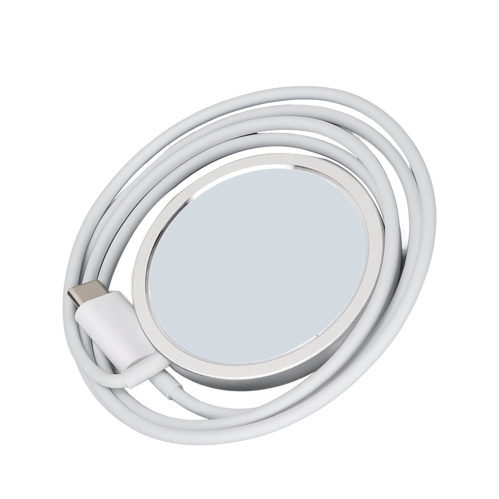 Magnetic Wireless Charger, Magnetic Charger Overheating Protections Safe Charging Fast Charging  For Travel White