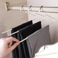 thumbnail image 1 of Birdeem Z Shaped Pants Hanger, Heavy Duty Iron Clothes Rack for Closet Space Saving, Storage Organizer, 5 Pack, Black, 1 of 7