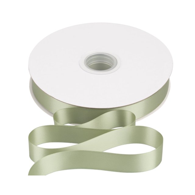 Joycrosso 1 Inch Spring Moss Solid Satin Ribbon, 100 Yards Double Faced Satin for Gift Wrapping Floral Bouquets Wedding Party Decoration