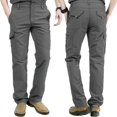 thumbnail image 3 of Pantalon Cargo Multi-Poches pour Hommes Escalade Randonnée Séchage Rapide pour Extérieur Été (Gris m), 3 of 3