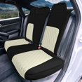 thumbnail image 3 of For 2016-2024 Honda Civic FH Group Neoprene Custom Fit Car Seat Covers Waterproof  - Rear Beige, 3 of 4