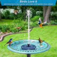 thumbnail image 2 of INF Water fountain solar powered 16 cm Black_Perfect Gift, 2 of 5
