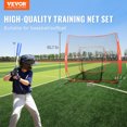 thumbnail image 2 of VEVOR Filet d'Entraînement de Baseball et Softball 7 X 7 Pi, Filet d'Entraînement de Baseball Portable pour Frapper, Frapper, Attraper et Lancer, Équipement de Baseball avec Filet Arrière, Aides à l'Entraînement, 2 of 9