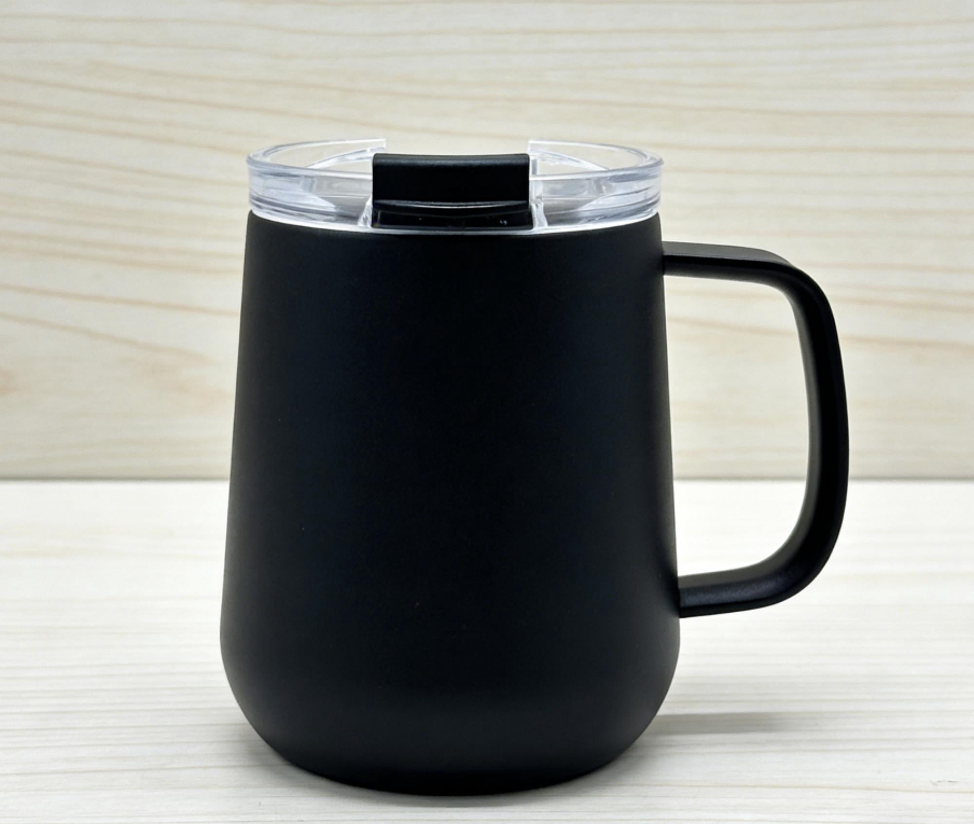 Mainstays 11oz Mme Mug Noir SS304 à l'intérieur + SS201 à l'extérieur, PP, PCTG, Silicone