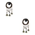 thumbnail image 4 of Wweixi Witch Bells For Whimsical Touch Unique Style Gift Choice Easy To Decorate Rattan And Iron And Zinc As Shown 2Set, 4 of 6