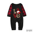 thumbnail image 1 of Pyjama de Noël Bébé de Noël à Rayures Imprimées Combinaison à Manches Longues Vêtements de Famille Pyjama Pyjama Fillette en Liquidation, 1 of 4