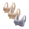 thumbnail image 2 of Timegard 3pc Wireless Bras for Women Seamless Back Smoothing Breathable Comfort Bralette Sports Bras, 2 of 7