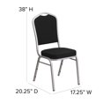 thumbnail image 2 of HERCULES Series Crown Back Stacking Banquet Chair in Burgundy Fabric - Gold Frame, 2 of 9