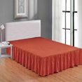 thumbnail image 1 of MesaSe Sheets & Beyond Solid Microfiber 14” Bed Skirt  Queen  White, 1 of 3