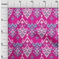 thumbnail image 1 of oneOone Georgette Viscose Fabric Damask Ikat Decor Fabric Printed BTY 42 Inch Wide, 1 of 1