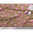 thumbnail image 3 of Soimoi Polyester Crepe Fabric Magnolia Floral Decor Fabric Printed Yard 42 Inch Wide, 3 of 3