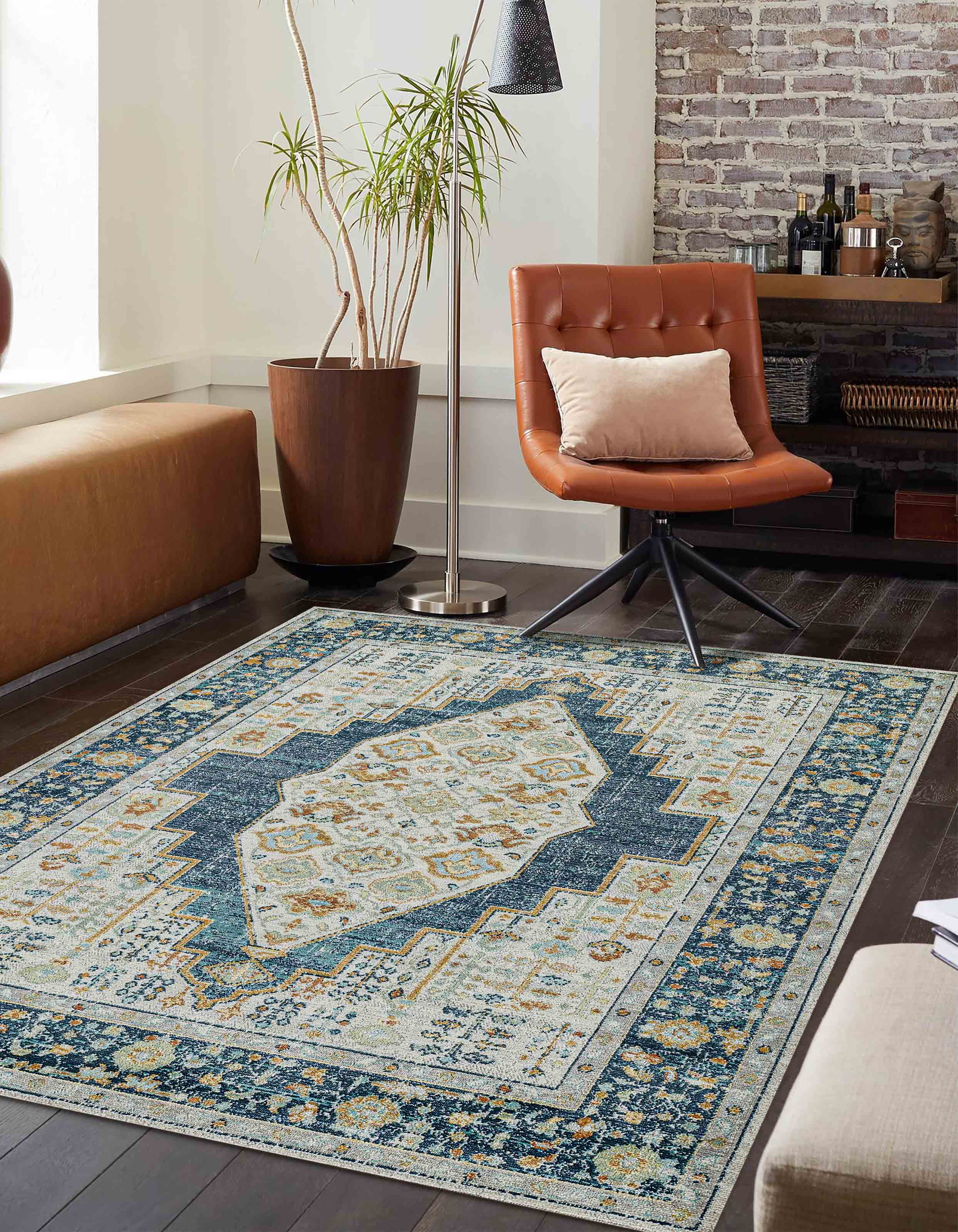 ECARPET Kinsley Tapis pour Salon, Chambre, Salle A Manger, Entrée, Couloir et Plus Encore.