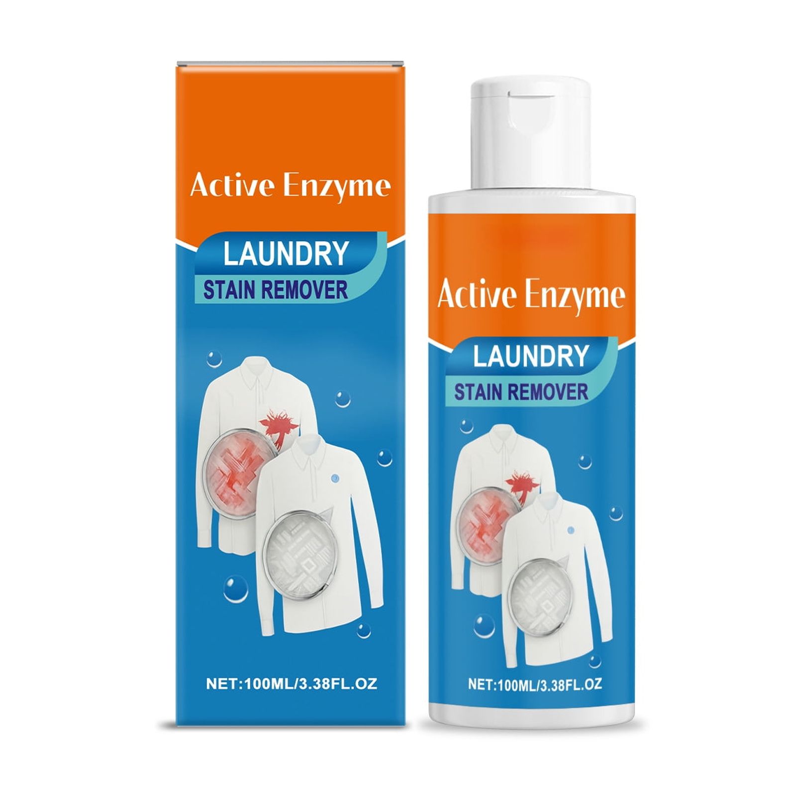 100Ml Powerful Laundry Detergent For Pre-Treating Stubborn Stains Suitable For Both Hand Washing