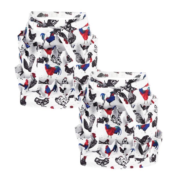 Oleegame 2 Pcs Joli Tablier Tablier de Rassemblement Porte-Tablier pour Collectionner Poules/canards