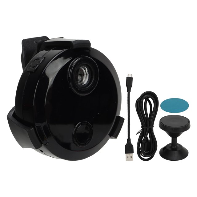 HDQ15 WiFi Monitoring Camera 1080P HD Wireless Camera Wide Angle Night Vision Remote Control Portable Rotatable Mini Camera with Built in Battery