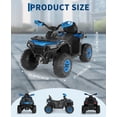 thumbnail image 3 of Ourlova 12V Electric Ride-On Car for Kids 3-8 Years, Dual 45W Motors, Remote Control, LED Lights, Music Player, Emergency Brake, 3 of 8