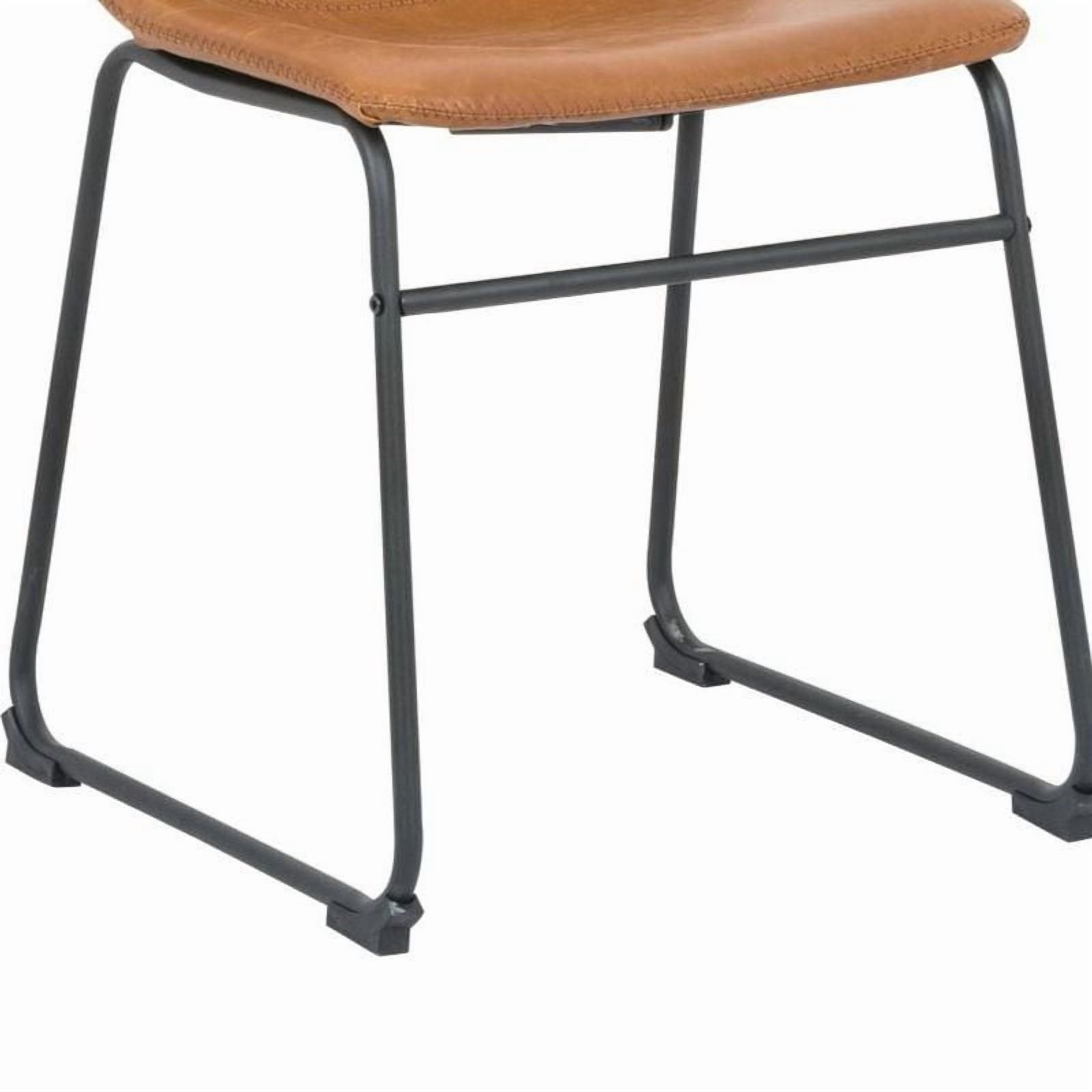 Modern Ani Armless Dining Chairs – Upholstered, Sleek Mid-Century Design, Sturdy Build Set of 2