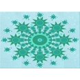 thumbnail image 1 of Ahgly Company Tapis Rectangulaire Lavable en Machine Intérieur Transitionnel Bleu, 2 Pieds x 3 Pieds, 1 of 7
