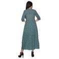 thumbnail image 4 of Moomaya Robe Kurti d'Été à Manches Courtes Imprimée, Tunique Ligne A pour Femmes, 4 of 5