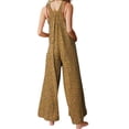 thumbnail image 4 of Gupgi Women Loose Style Overalls, Sleeveless Square Collar One-piece, 4 of 7