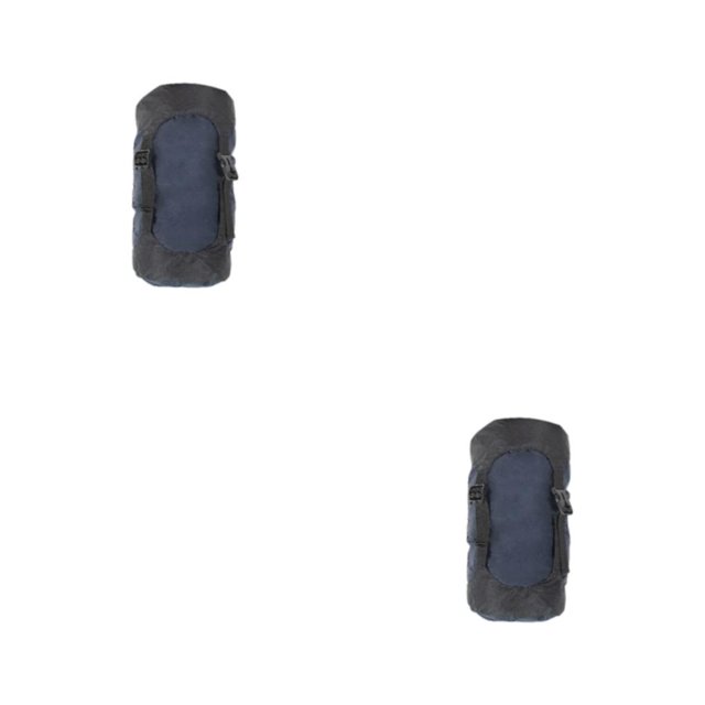 QualitChoice Sac de Compression à Cordon Sac de Voyage Sacs de Rangement pour Camping Randonnée Backpacking Randonnée Escalade Accessoires Bleu Foncé/s 2 Pcs