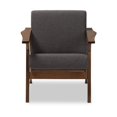 thumbnail image 2 of Maklaine Lounge Fabric Chair in Gray, 2 of 4