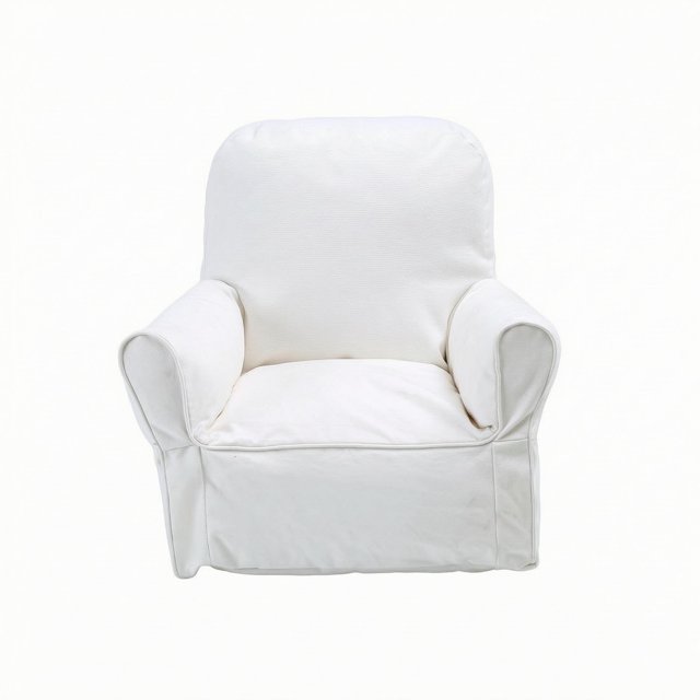 predolo Kids Sofa Chair Removable Cover Child Armchair Rounded Armrests Young Child Sofa Chair, Beige