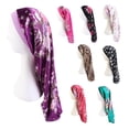 thumbnail image 2 of Bonnet Sleep Hat Elastic Band Extra Large Polyester Floral Printed Curly Dreadlock Braid Hair Cap for Women, 2 of 10