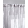 thumbnail image 3 of Crinkle Sheer Rod Pocket Curtains – 2 pack, Crinkled Texture, 3 of 3