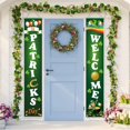 thumbnail image 1 of St. Patrick's Day Irish Holiday Porch Sign Home Door Curtain Banner Decoration, 1 of 5