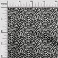 thumbnail image 2 of oneOone Velvet Black Fabric Alphabet Sewing Material Print Fabric By The Yard 58 Inch Wide, 2 of 4
