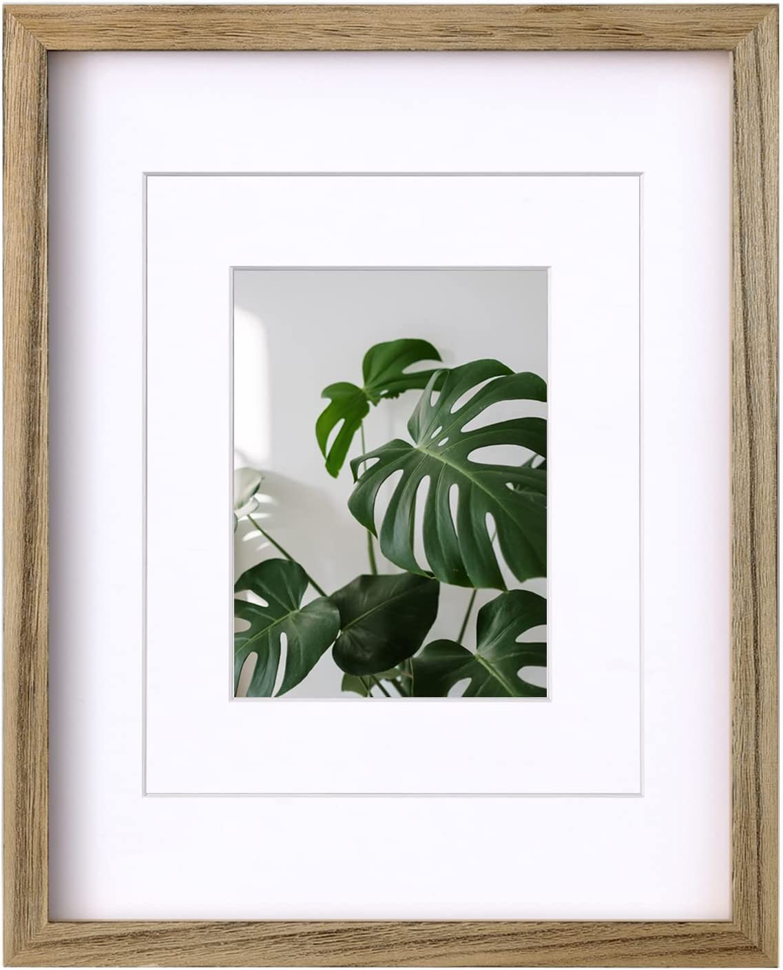 AmPm 4x6 Picture Frame White - Made of Solid Wood for Table Top Display and Wall Mounting Photo Frame