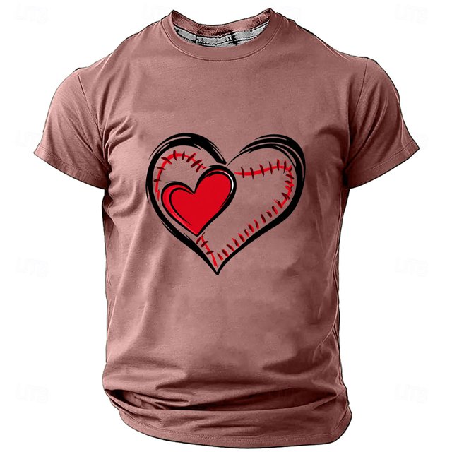 Pisexur T Shirts for Man , T-Shirt à Col Rond Imprimé Décontracté pour Hommes, Manches Courtes, Rose, 2TG, Chandails de Golf pour Hommes et Chemises pour Hommes