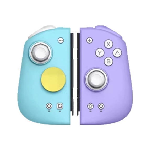 TFixol Magic Pie Gemini II Wireless Switch Controller with HD Vibration, Bluetooth, and NFC for Switch/OLED - Blue & Purple S Version