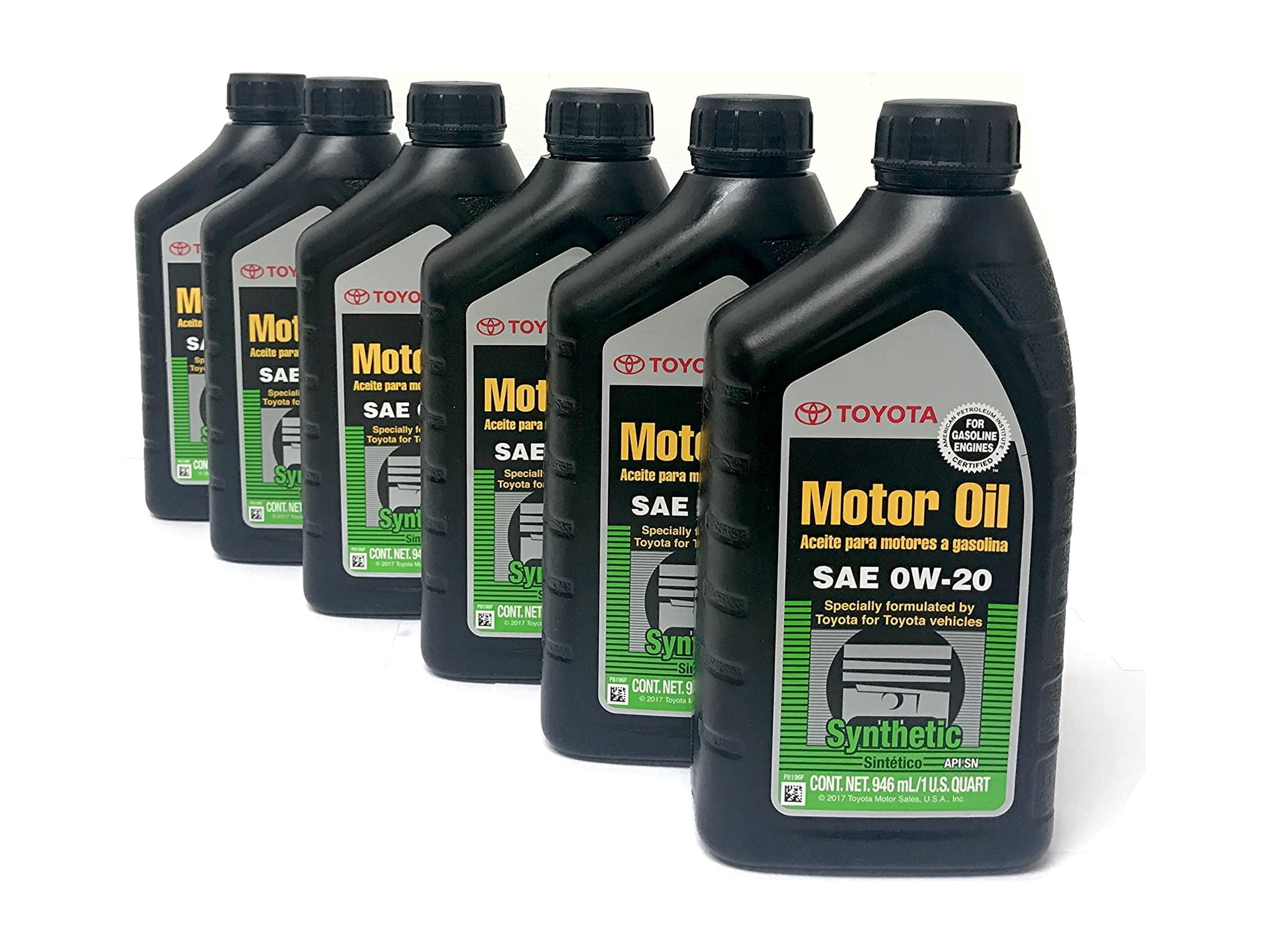 Toyota/ exxon mobil Case of 6 Quarts Full Synthetic TGMO SN 0W-20 Oil