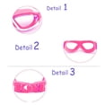 thumbnail image 4 of Lunettes de Natation pour Enfants Anti-Buée Lunettes de Natation pour Garçons et Filles avec Anti-Buée Vision Claire Longue Distance Étanche Sangles Réglables Lunettes de Natation pour Piscine Rose Bleu Foncé, 4 of 10