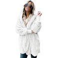 thumbnail image 1 of Innerwin Manteau à Capuche pour Femmes, Veste d'Hiver Chaude à Manches Longues, Blanc P, 1 of 6