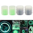 thumbnail image 2 of 4 Pcs Bouchon de Valve de Pneu de Voiture Universel Bleu+vert Fluorescent, 2 of 12