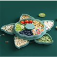 thumbnail image 3 of Dvkptbk serving plate Divided Serving Tray That Spins - Perfects for Snacks, 3 of 4
