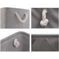 thumbnail image 2 of Boîtes de Rangement Pliables, Grands Paniers en Tissu, Lot de 3 (Gris, Petit), 2 of 4