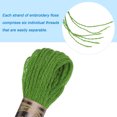 thumbnail image 4 of Unique Bargains Fil à Broder Vert, 8 m - 12 Écheveaux, 4 of 6