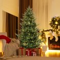 thumbnail image 2 of Costway 7 FT Artificial Xmas Tree with 1090 PVC PE Branch Tips 340 Warm White LED Lights, 2 of 10