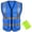 Blue, variant on GOGO High Visibility Breathable Safety Vest Reflective Uniform Vest with Carry Bag-White-L