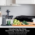 thumbnail image 4 of Ninja JC151C NeverClog Cold Press Juicer, 150 Watt, 4 of 9