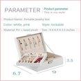thumbnail image 5 of Agiferg Jewelry Box Display Storage Box 2-Layer Women's Jewelry Box Lockable Box, 5 of 5