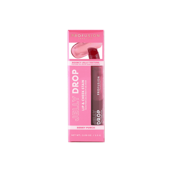 Profusion Cosmetics | Jelly Drop Lip & Cheek Stain - Berry Punch