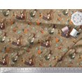 thumbnail image 3 of Soimoi Cotton Voile Fabric Musical Instruments,Monkey & Rat Cartoon Print Fabric by The Yard 42 Inch Wide, 3 of 3