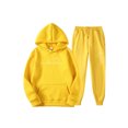 thumbnail image 1 of Bellella Ladies Tracksuit Sets Long Sleeve Sweatsuits Drawstring Two Piece Outfit Jogger Set Sweatshirts And Sweatpants Yellow A S, 1 of 2